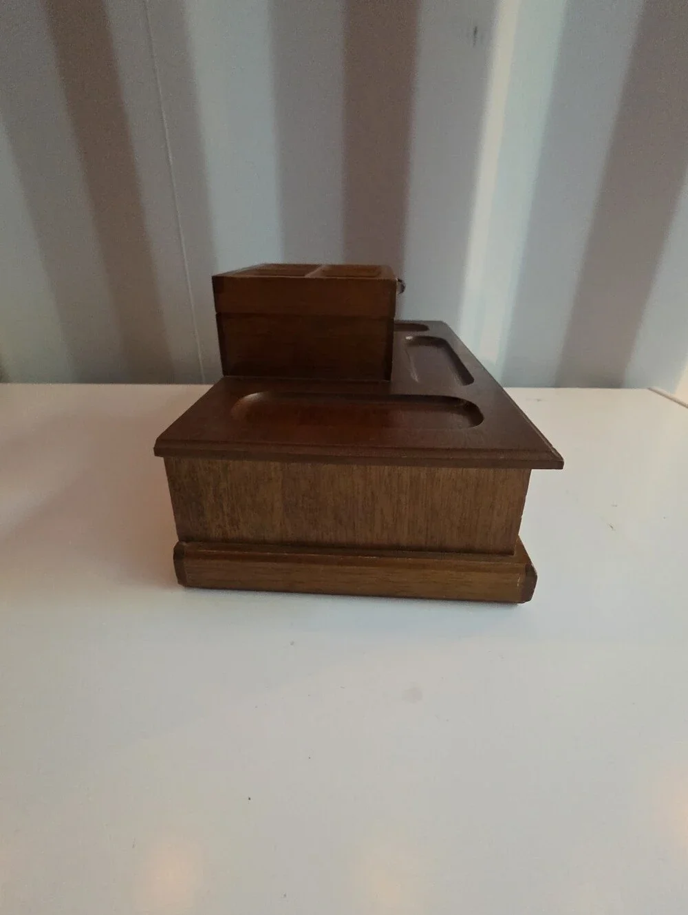 Vintage Wood Valet, Jewelry Box